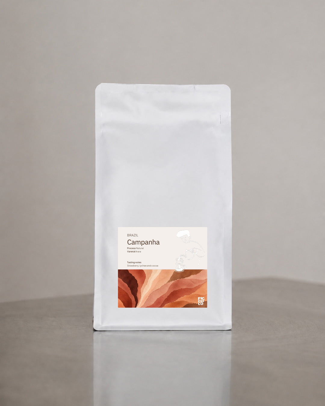 Pose med Campanha, natural Arara fra Brasilien, fra Piccolo Coffee